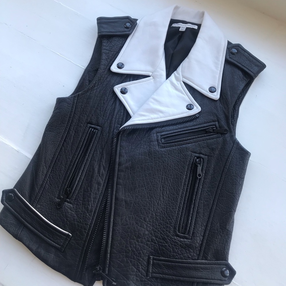 Rebecca Minkoff lambskin leather vest